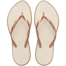 Chinelo Havaianas Slim Point Feminino - Off White e Bege Chinelo Havaianas Slim Point Feminino - Off White e Bege