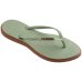 Chinelo Havaianas Slim Point Feminino - Verde e Marrom