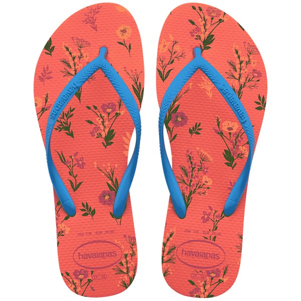 Chinelo Havaianas Slim Romance Feminino - Salmão