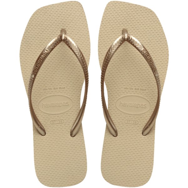 Chinelo Havaianas Slim Square Feminino - Areia
