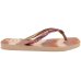 Chinelo Havaianas Slim Square Glitter Feminino -  Rosa