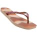 Chinelo Havaianas Slim Square Glitter Feminino -  Rosa