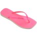 Chinelo Havaianas Slim Square Glitter Neon Feminino - Rosa