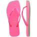 Chinelo Havaianas Slim Square Glitter Neon Feminino - Rosa
