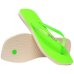 Chinelo Havaianas Slim Square Glitter Neon Feminino - Verde
