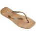 Chinelo Havaianas Slim Square Glitter Party Feminino - Dourado