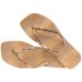 Chinelo Havaianas Slim Square Glitter Party Feminino - Dourado