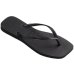Chinelo Havaianas Slim Square Logo Metallic Feminino - Preto