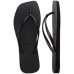 Chinelo Havaianas Slim Square Logo Metallic Feminino - Preto