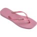 Chinelo Havaianas Slim Square Logo Metallic Feminino - Rosa