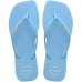 Chinelo Havaianas Slim Square Logo Pop Up Feminino - Azul