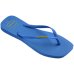 Chinelo Havaianas Slim Square Logo Pop Up Feminino - Azul Escuro