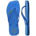 Chinelo Havaianas Slim Square Logo Pop Up Feminino - Azul Escuro