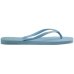 Chinelo Havaianas Slim Square Logo Pop Up Feminino - Azul