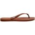 Chinelo Havaianas Slim Square Logo Pop Up Feminino - Marrom