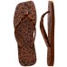 Chinelo Havaianas Slim Square Velvet Feminino -  Marrom