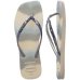 Chinelo Havaianas Slim Square Glitter Party Feminino - Prata