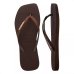 Chinelo Havaianas Slim Square Sparkle Feminino - Marrom