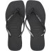 Chinelo Havaianas Slim Square Sparkle Feminino - Preto