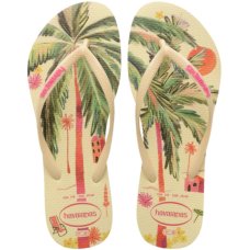 Chinelo Havaianas Slim Summer Bliss Feminino - Bege e Rosa Chinelo Havaianas Slim Summer Bliss Feminino - Bege e Rosa