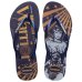 Chinelo Havaianas Slim Warner Feminino - Azul e Amarelo