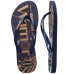 Chinelo Havaianas Slim Warner Feminino - Azul e Amarelo