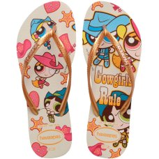 Chinelo Havaianas Slim Warner Feminino - Bege