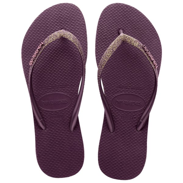 Chinelo Havaianas Slim Sparkle II Feminino - Roxo