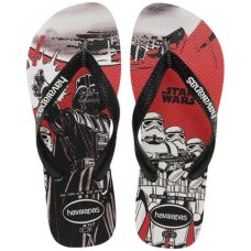 Chinelo Havaianas Star Wars Masculino - Preto e Vermelho