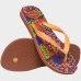 Chinelo Havaianas Top Caju Safari FC Feminino - Amarelo e Laranja