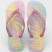 Chinelo Havaianas Top Fashion Feminino - Amarelo e Rosa