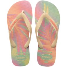 Chinelo Havaianas Top Fashion Feminino - Laranja e Rosa