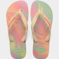Chinelo Havaianas Top Fashion Feminino - Laranja e Rosa
