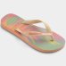 Chinelo Havaianas Top Fashion Feminino - Laranja e Rosa