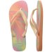 Chinelo Havaianas Top Fashion Feminino - Laranja e Rosa