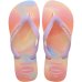 Chinelo Havaianas Top Fashion Feminino - Lilás e Laranja