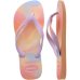 Chinelo Havaianas Top Fashion Feminino - Lilás e Laranja