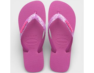 Chinelo Havaianas Top Glitter Neon Feminino - Roxo