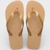 Chinelo Havaianas Top Logo Metallic - Dourado