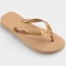Chinelo Havaianas Top Logo Metallic - Dourado