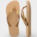 Chinelo Havaianas Top Logo Metallic - Dourado