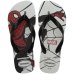Chinelo Havaianas Top Marvel Logomania Masculino - Preto e Branco