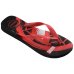 Chinelo Havaianas Top Marvel Logomania Menino - Preto e Vermelho