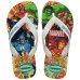 Chinelo Infantil Havaianas Top Marvel II Vingadores - Amarelo e Branco