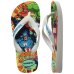 Chinelo Infantil Havaianas Top Marvel II Vingadores - Amarelo e Branco