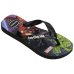 Chinelo Infantil Havaianas Top Marvel II - Preto e Azul