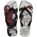 Chinelo Infantil Havaianas Top Marvel Logomania - Branco e Preto