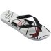 Chinelo Infantil Havaianas Top Marvel Logomania - Branco e Preto