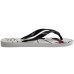 Chinelo Infantil Havaianas Top Marvel Logomania - Branco e Preto