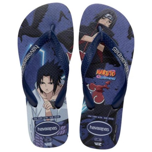 Chinelo Havaianas Top Naruto Masculino - Marinho